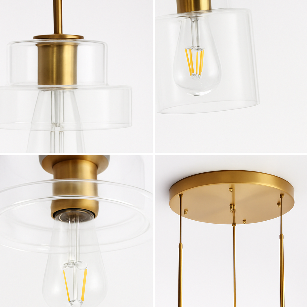 Suspension LED en verre design nordique luminaire décoratif d'intérieur - vue 11 sur 18