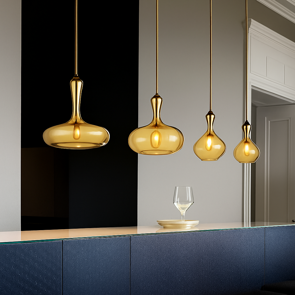 suspension led en verre luminaire décoratif idéal pour bars - vue 4 sur 14