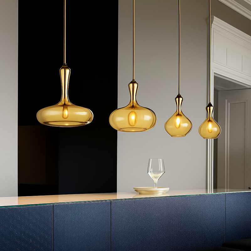 suspension led en verre luminaire décoratif idéal pour bars