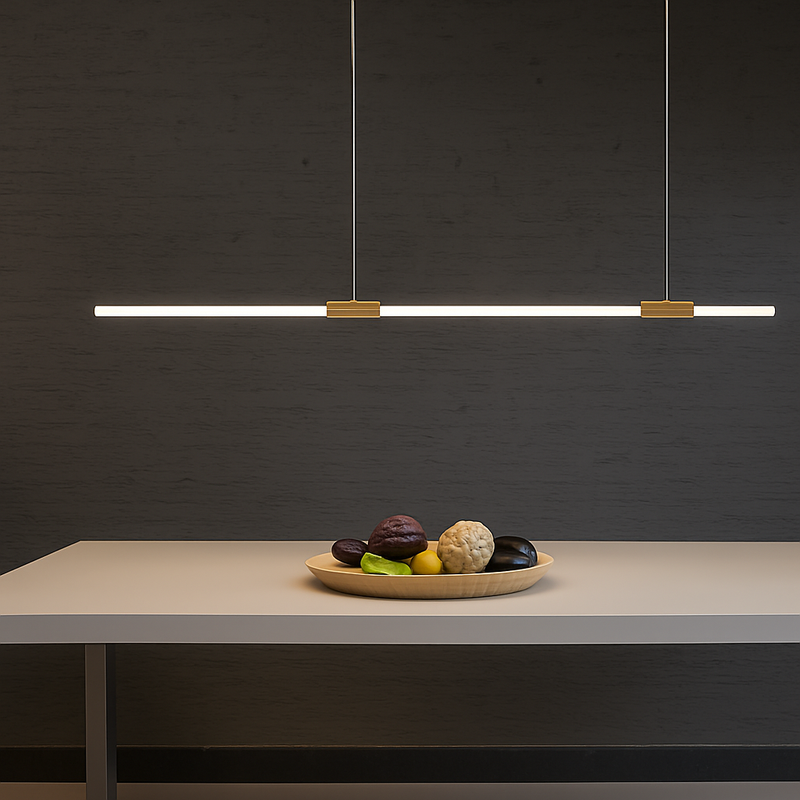 Suspension Led lumière cuisine éclairage lustres modernes pour salle à manger Table à manger suspension Led lampe Bronze Lustre App/télécommande