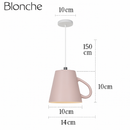 Suspension LED moderne en forme de tasse à caf renservée