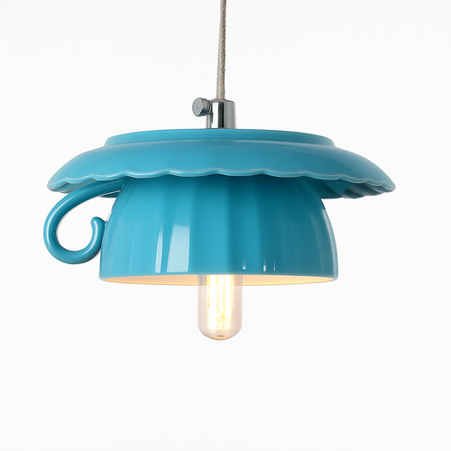 Suspension LED moderne en forme de tasse à caf renservée