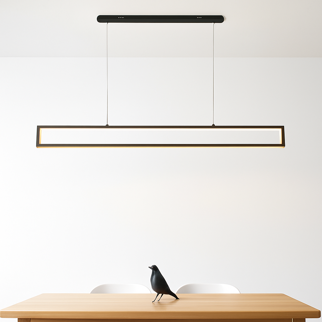 suspension led moderne pour éclairage intérieur rectangulaire - vue 3 sur 8