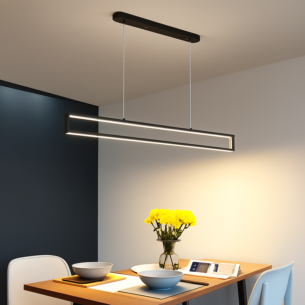 suspension led moderne pour éclairage intérieur rectangulaire - vue 4 sur 8