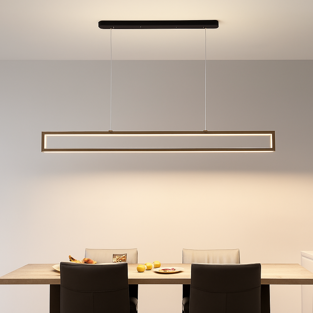 suspension led moderne pour éclairage intérieur rectangulaire - vue 5 sur 8