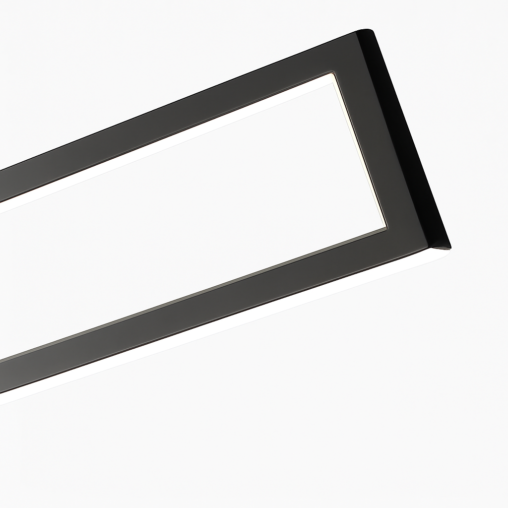 suspension led moderne pour éclairage intérieur rectangulaire - vue 6 sur 8