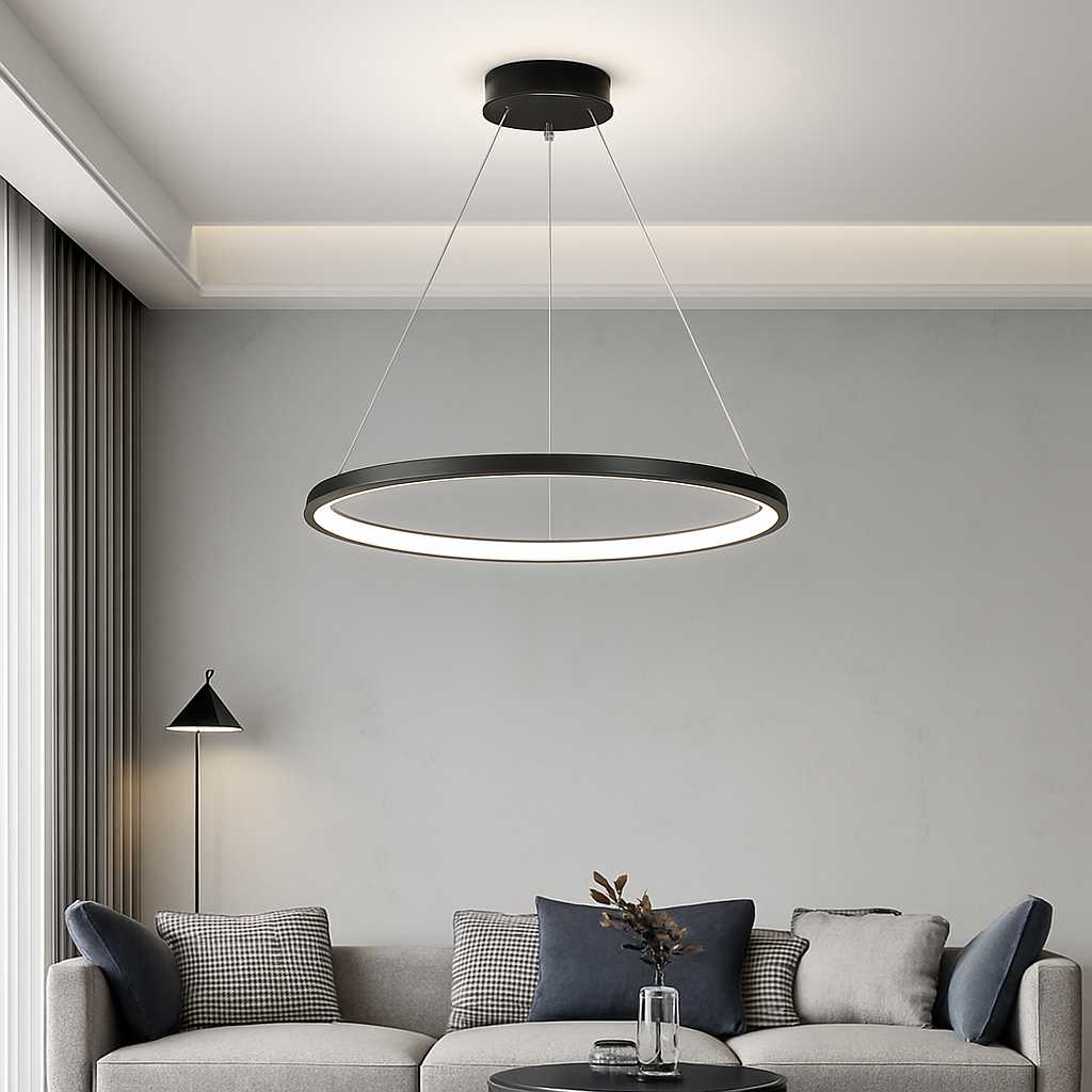 suspension led moderne pour décoration intérieure élégante - vue 5 sur 18