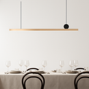 suspension led personnalisée en acier inoxydable pour décoration intérieure