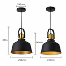 Suspension LED rustique Europe
