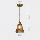 Suspension LED style vintage en verre Dolkie