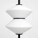suspension moderne en verre avec fil métallique réglable