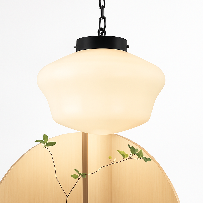 suspension moderne en verre à led pour intérieur élégant