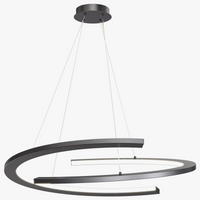 Lustre moderne simple design nordique anneau restaurant