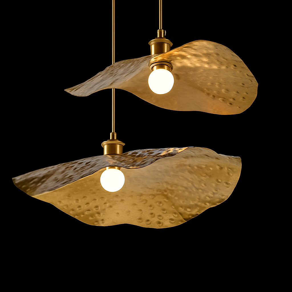 suspension nordique créative en forme de feuille de lotus décorative - vue 3 sur 9