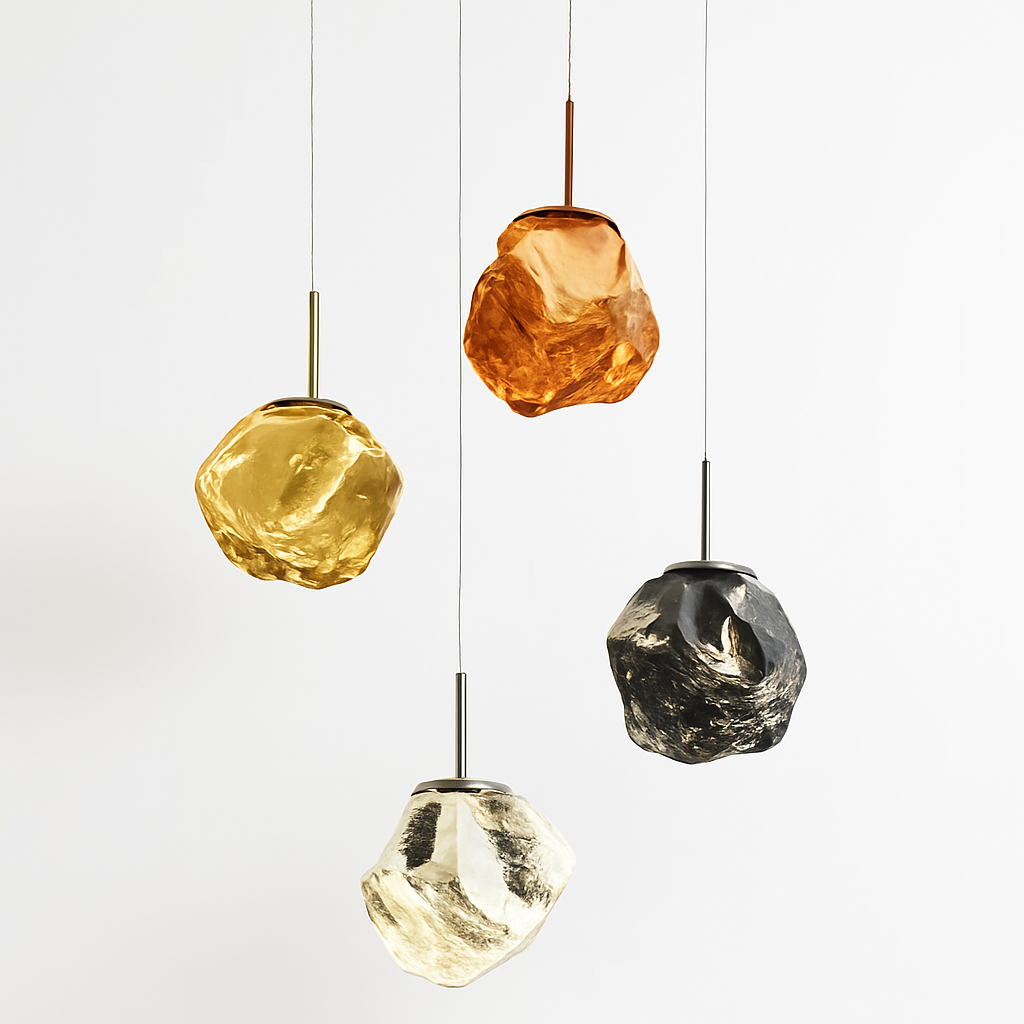 suspension nordique en verre à led décoratif pour intérieur - vue 3 sur 24
