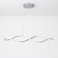 Suspension Suspension LED Lustres LED modernes pour salle à manger salon chambre L92cm Or / Chrome / Noir Télécommande / Contrôle APP