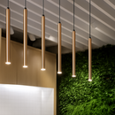 suspension tube doré pour restaurant et salle à manger