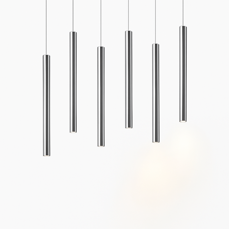suspension tube led design moderne pour cuisine et bar