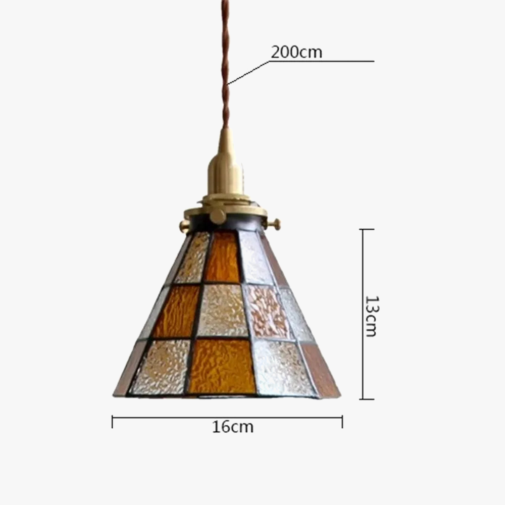 suspension vintage en laiton et verre pour décoration loft