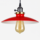 Suspension vintage à LED style rétro en métal