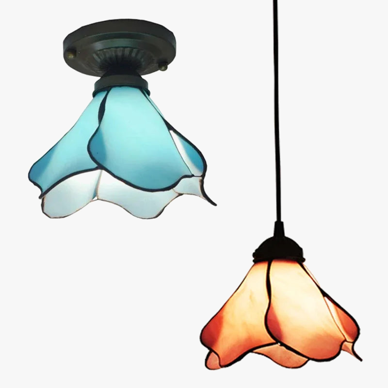 suspension vintage style tiffany pour décoration intérieure élégante