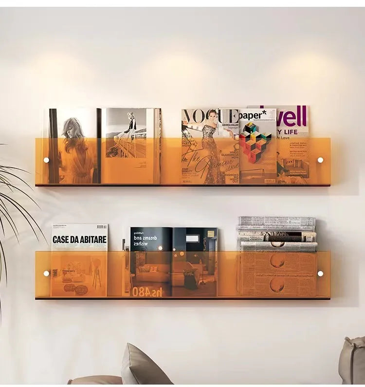 étagère murale créative pour magazines et livres décoratifs