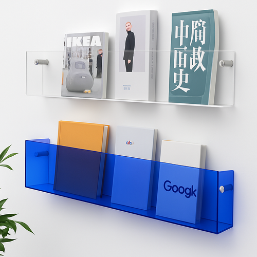 étagère murale en acrylique pour livres magazines et journaux enfants