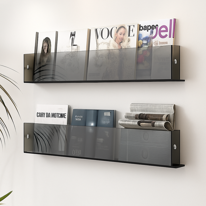 étagère murale en acrylique pour livres magazines et journaux enfants