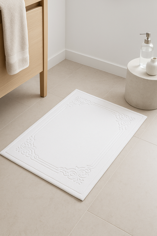 Tapis de bain coton épais style moderne cartoon