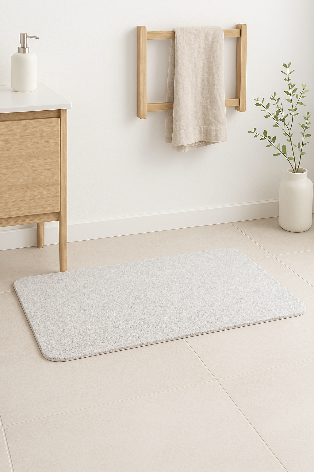 Tapis de bain drainant antidérapant effet massage texturé - vue 3 sur 2
