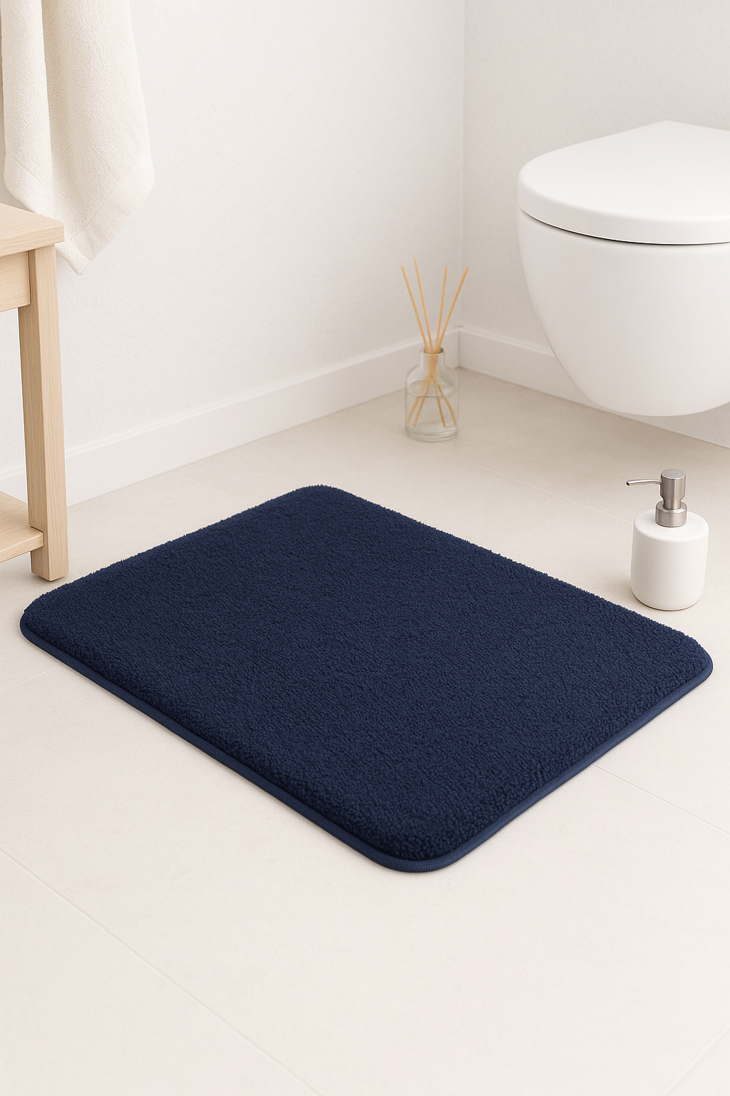 tapis de bain epais antiderapant absorbant longues fibres - vue 3 sur 2