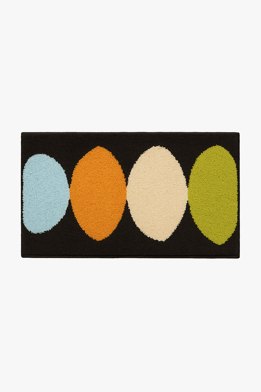tapis de bain feuilles microfibre antiderapant doux moderne