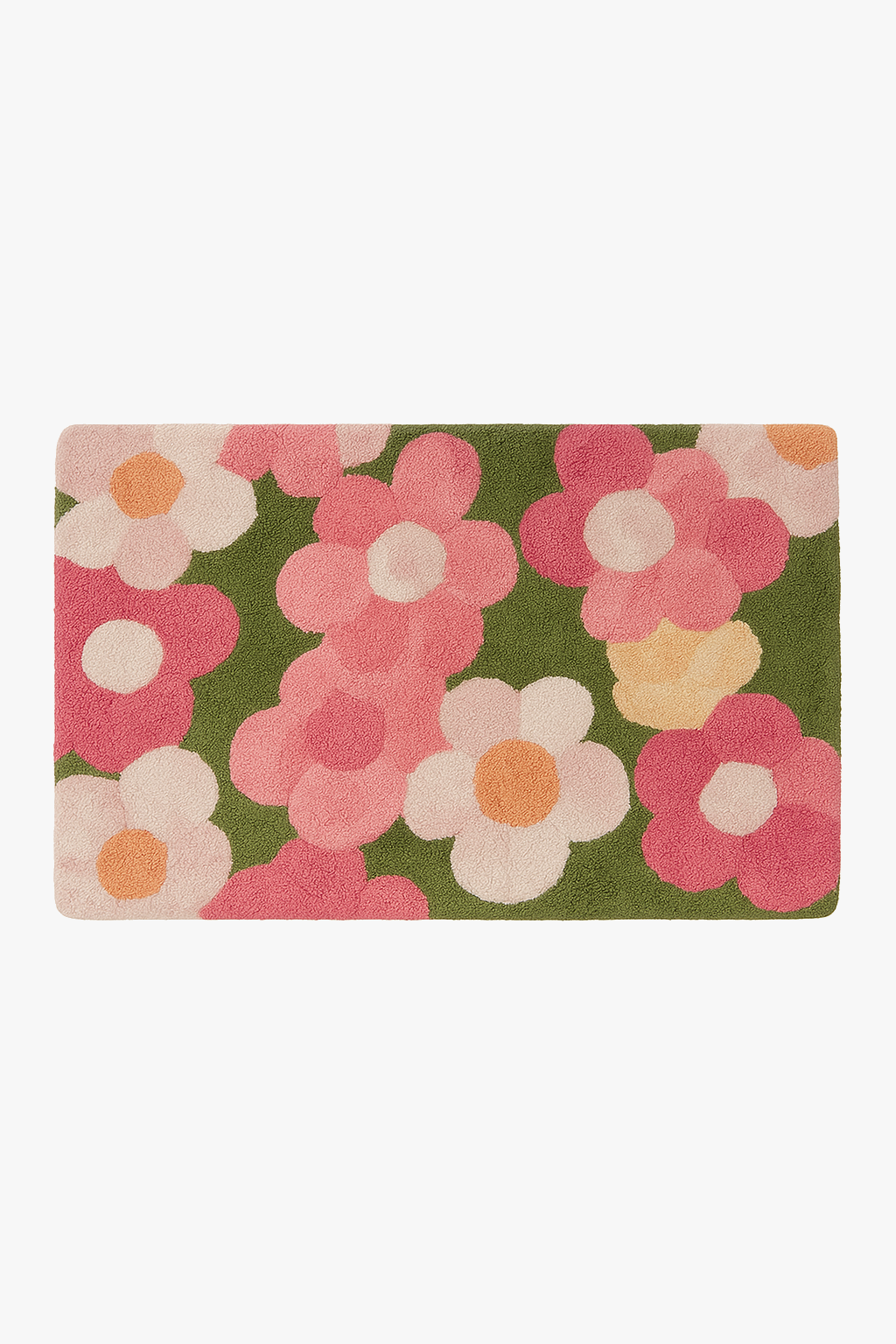 tapis de bain fleuri moderne antiderapant lavable absorbant