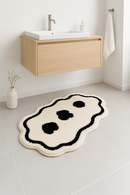 Tapis de bain floral moderne absorbant antiderapant