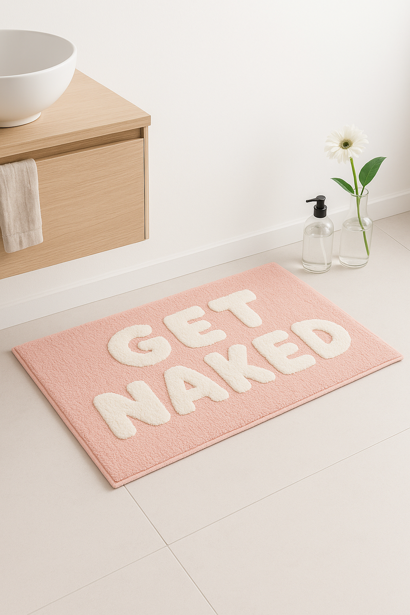 tapis de bain get naked style tufté moelleux