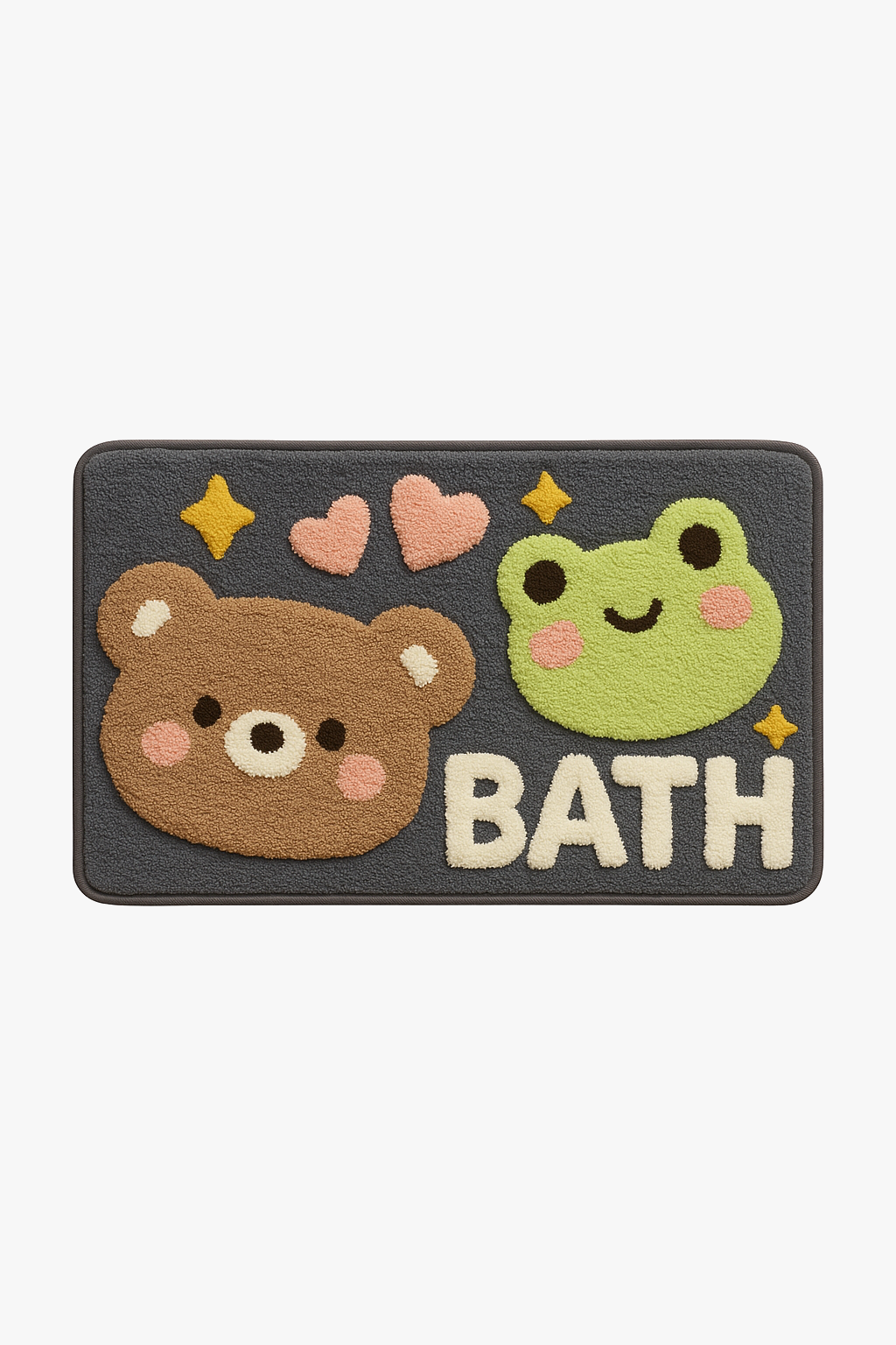 tapis de bain lapin fleur doux antidérapant absorbant