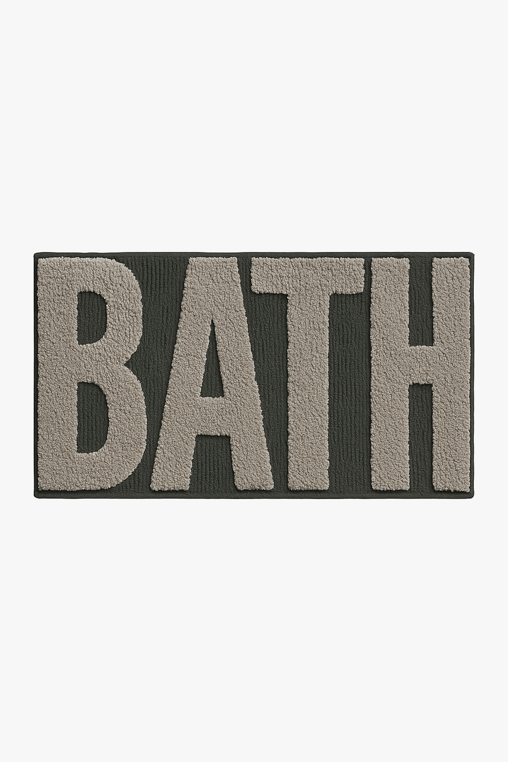 Tapis de bain lettres dessin antiderapant doux absorbant