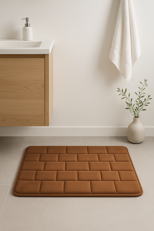 tapis de bain memoire de forme absorbant moderne