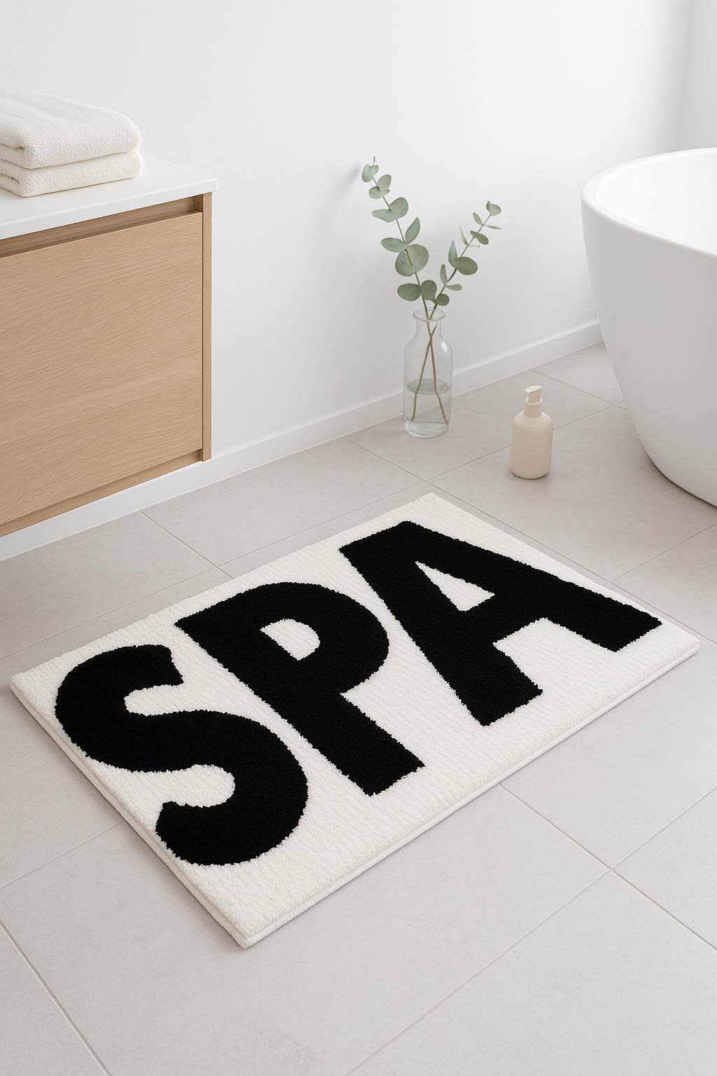 tapis de bain microfibre doux absorbant motif mignon