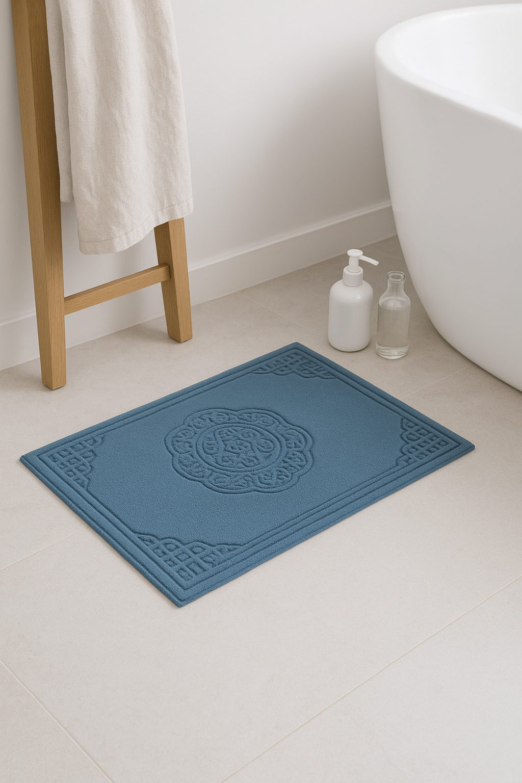 tapis de bain microfibre motif cartoon style americain - vue 3 sur 2