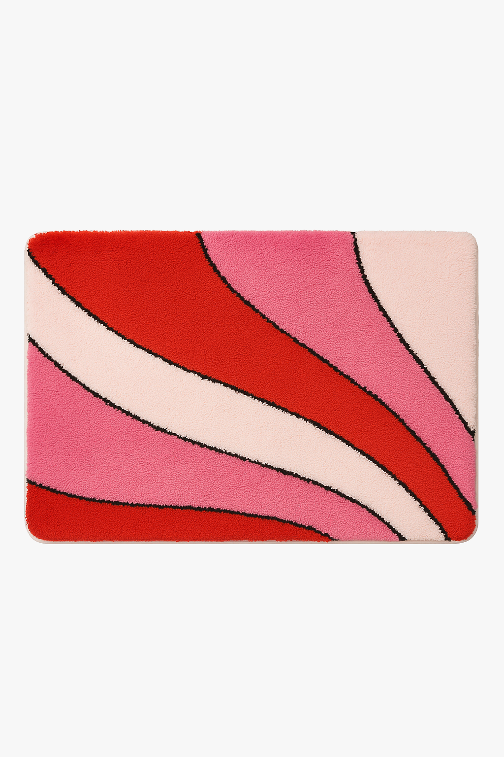 Tapis de bain moelleux microfibre antiderapant motif cartoon