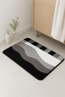tapis de bain moelleux microfibre antiderapant style cartoon