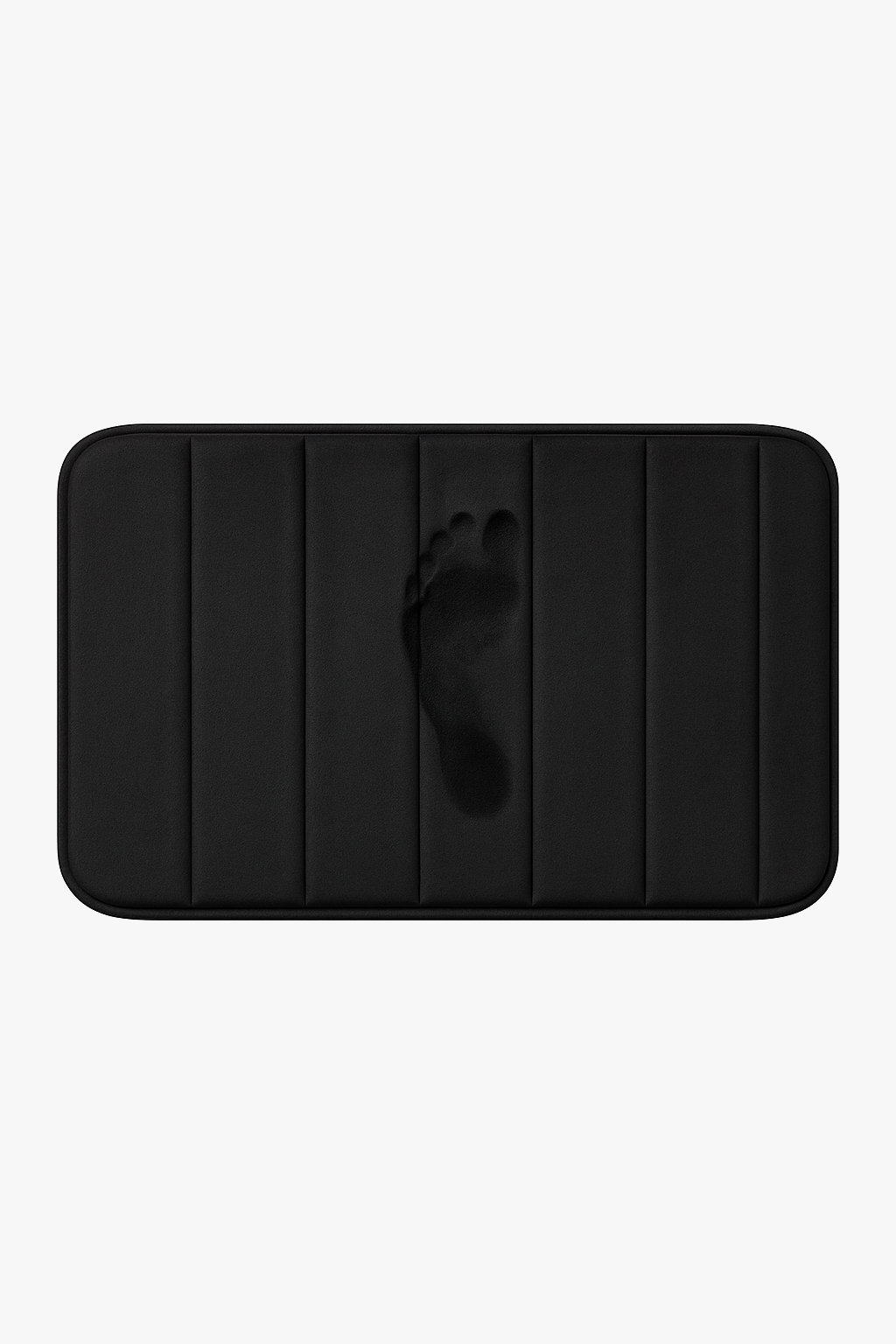 tapis de bain mousse mémoire absorbant antidérapant rayé