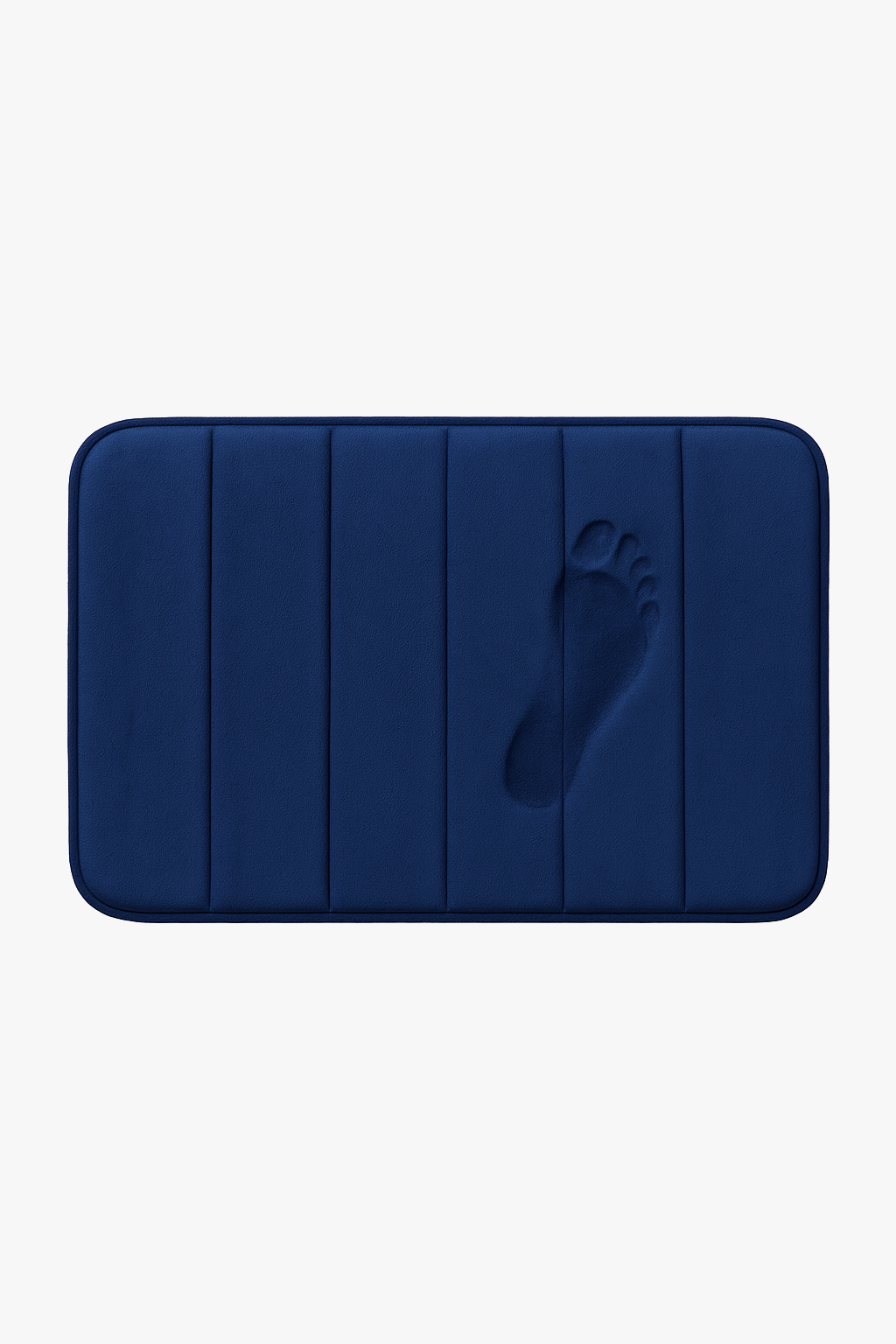 tapis de bain mousse memoire doux absorbant raye
