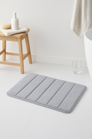 Tapis de bain mousse memoire doux style rayures