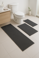 Tapis de bain set trois pieces minimaliste antiderapant