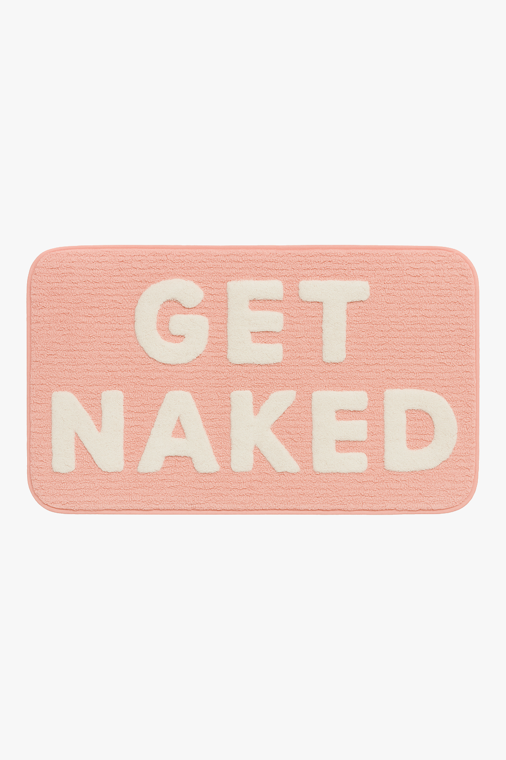 tapis de bain shaggy moelleux message get naked