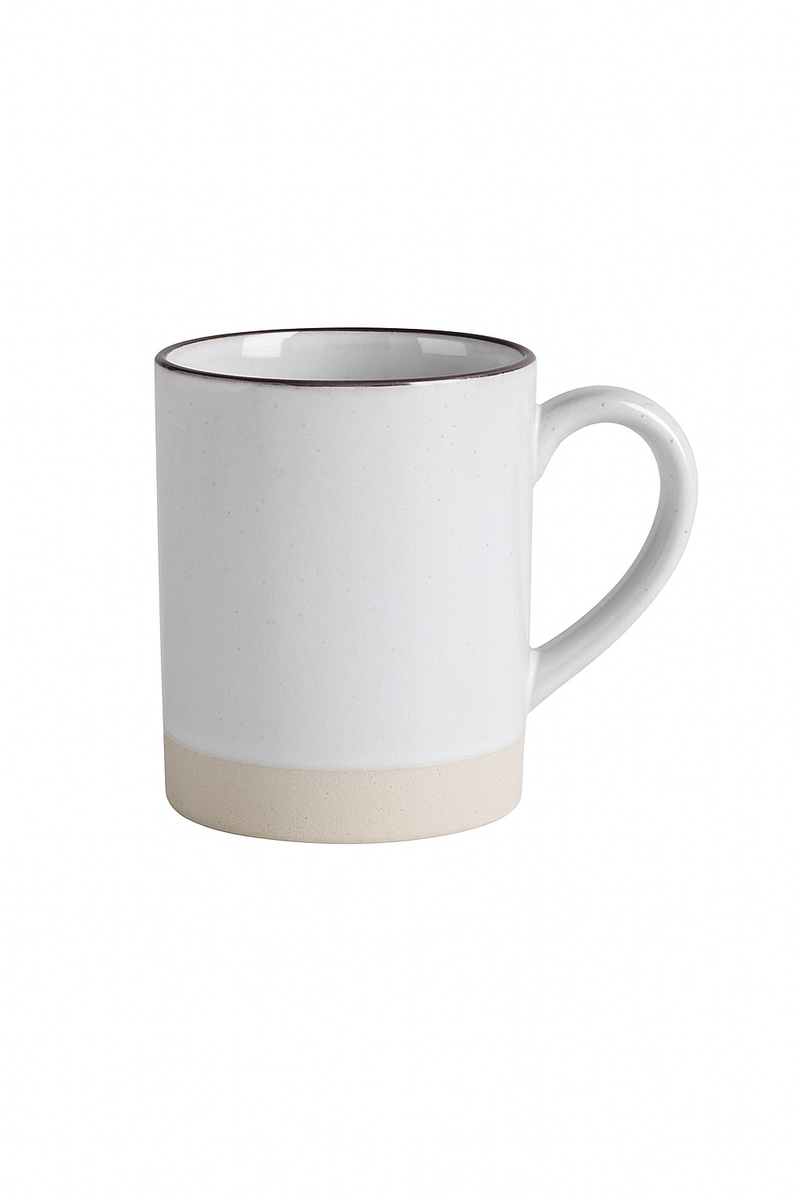 Tasse artisanale retro en ceramique style rustique