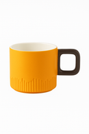 Tasse cafe ceramique artisanale vintage anse bois 60ml