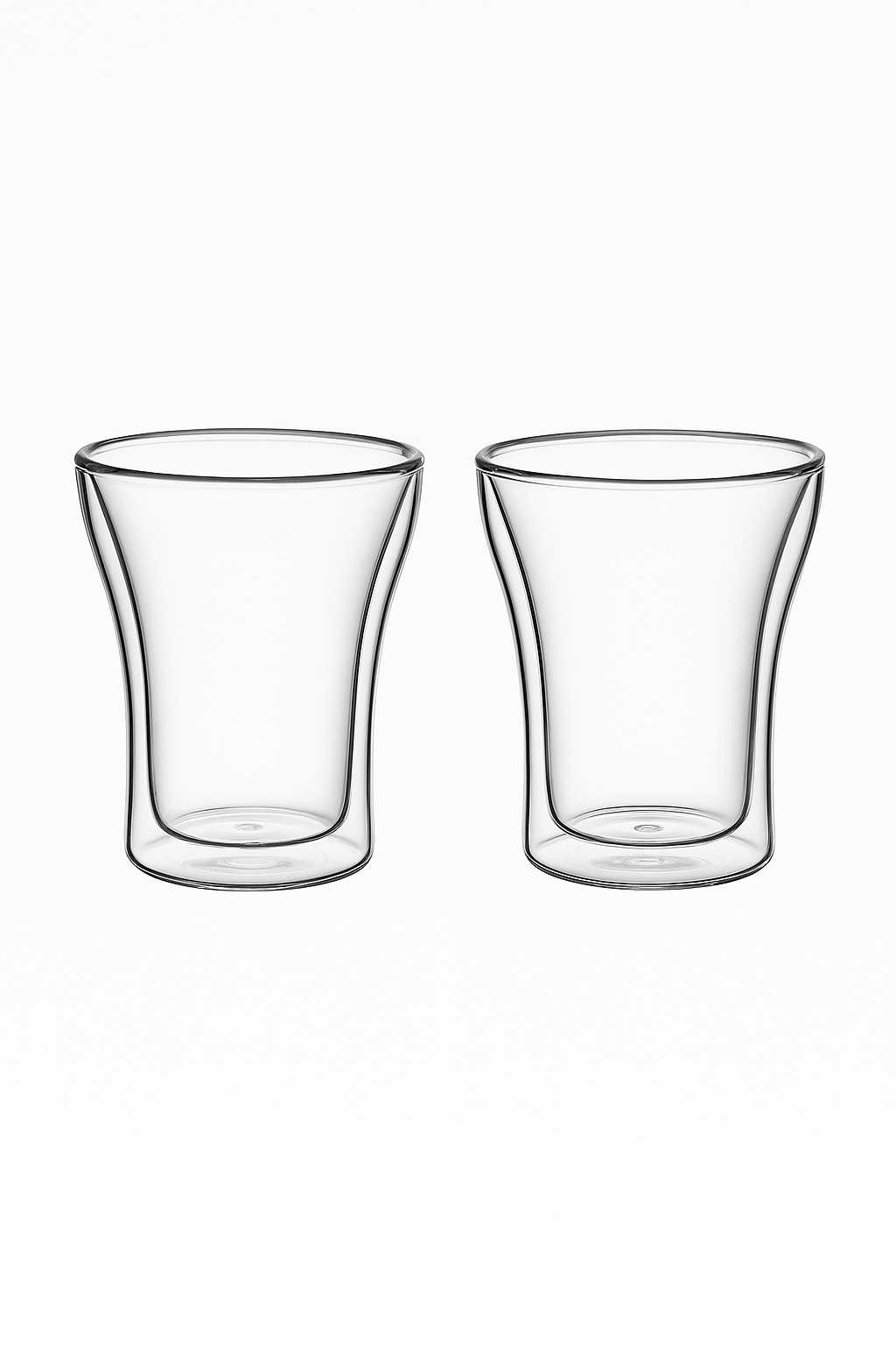 Tasses expresso double paroi verre 80ml (lot de 2)